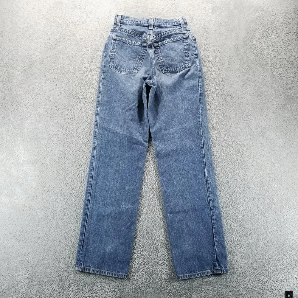 VTG Levis 505 Jeans Mens 25x30 Blue Regular Straight Made in USA Talon Zip 80s